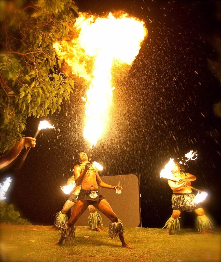 DJ Teley fire performance